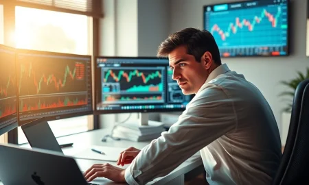 Financial analyst reviewing stock performance data for basic materials sector.
