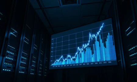 A data screen showing a sharp spike in USDT inflows on the Binance cryptocurrency exchange.