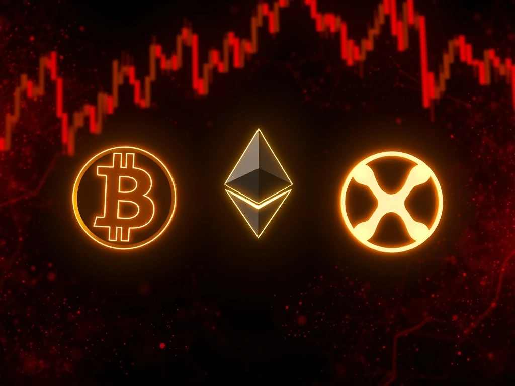 Analysis of why Bitcoin, Ethereum, and XRP cryptocurrency prices are showing surprising stability and not crashing in today's volatile market.