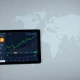 Bitcoin Ethereum XRP price charts react to Trump Iran war statement on digital tablet