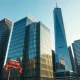 A modern office tower in London's Canary Wharf, the subject of Blackstone's £250 million property sale.