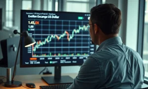 Financial analyst reviews Euro currency chart highlighting policy and energy risks.