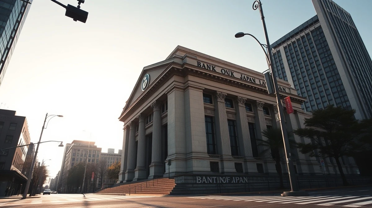 The Bank of Japan headquarters building in Tokyo, where policymakers are divided on interest rates.