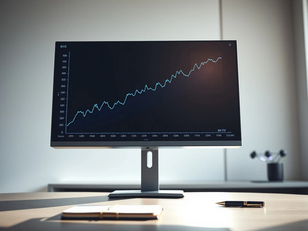 Analyst monitoring the BSV ETF price chart showing a significant surge, representing the $614 million bond market inflow.