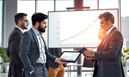 Financial professionals analyzing data, representing insider buying activity within the BTAL ETF holdings.