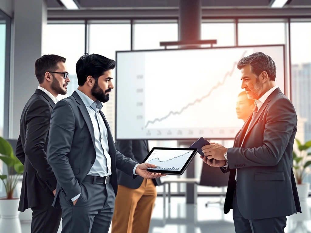 Financial professionals analyzing data, representing insider buying activity within the BTAL ETF holdings.