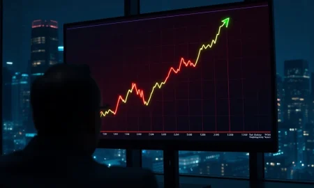 Breaking news analysis of the 2026 stock market reversal showing a bullish graph recovery on a trading desk.