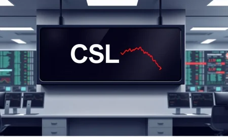 Carlisle Companies CSL stock ticker showing oversold technical indicator on trading display