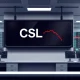 Carlisle Companies CSL stock ticker showing oversold technical indicator on trading display