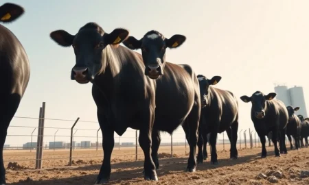Cattle futures falling as market reacts to weak USDA export sales data and stalled cash trade.