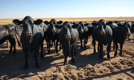 Cattle futures market declines as labor strike threatens meatpacking plant operations in 2026.