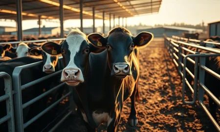 Cattle futures market analysis with feedlot operations and price trends for livestock producers