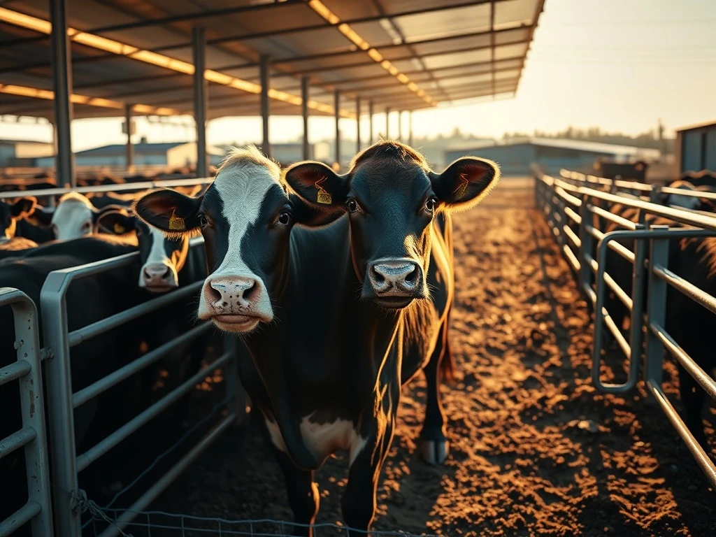 Cattle futures market analysis with feedlot operations and price trends for livestock producers