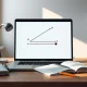 ChatGPT interactive visuals feature showing a dynamic Pythagorean theorem diagram on a laptop screen.