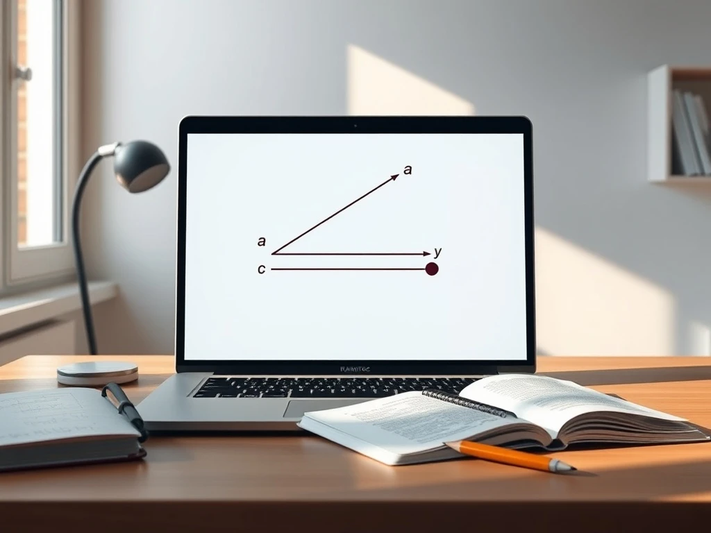 ChatGPT interactive visuals feature showing a dynamic Pythagorean theorem diagram on a laptop screen.