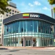 BanColombia SA (CIB) headquarters building in Bogotá, Colombia, representing the bank's stock crossing its analyst price target.