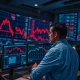 Financial trading floor during market volatility from Middle East conflict impacting Citadel and ExodusPoint