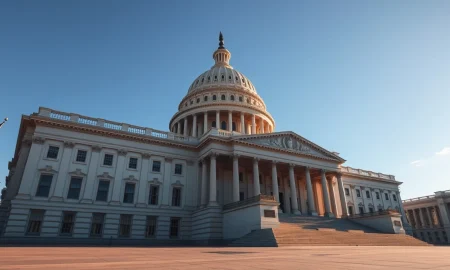 U.S. Capitol building representing the passage of the Clarity Act for cryptocurrency regulation.
