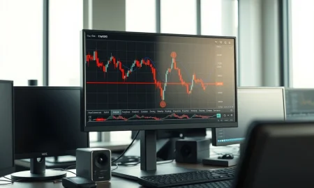 Chart showing Centene Corp (CNC) stock price crossing below its 200-day moving average, a key technical breakdown.
