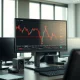 Chart showing Centene Corp (CNC) stock price crossing below its 200-day moving average, a key technical breakdown.