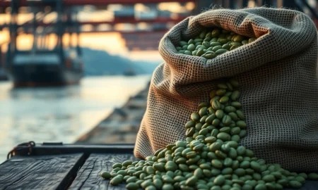 Coffee plantation harvesting during supply disruptions affecting global coffee prices in 2026