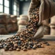 Coffee beans poured from a sack representing global supply chain pressures and rising coffee prices in March 2026.