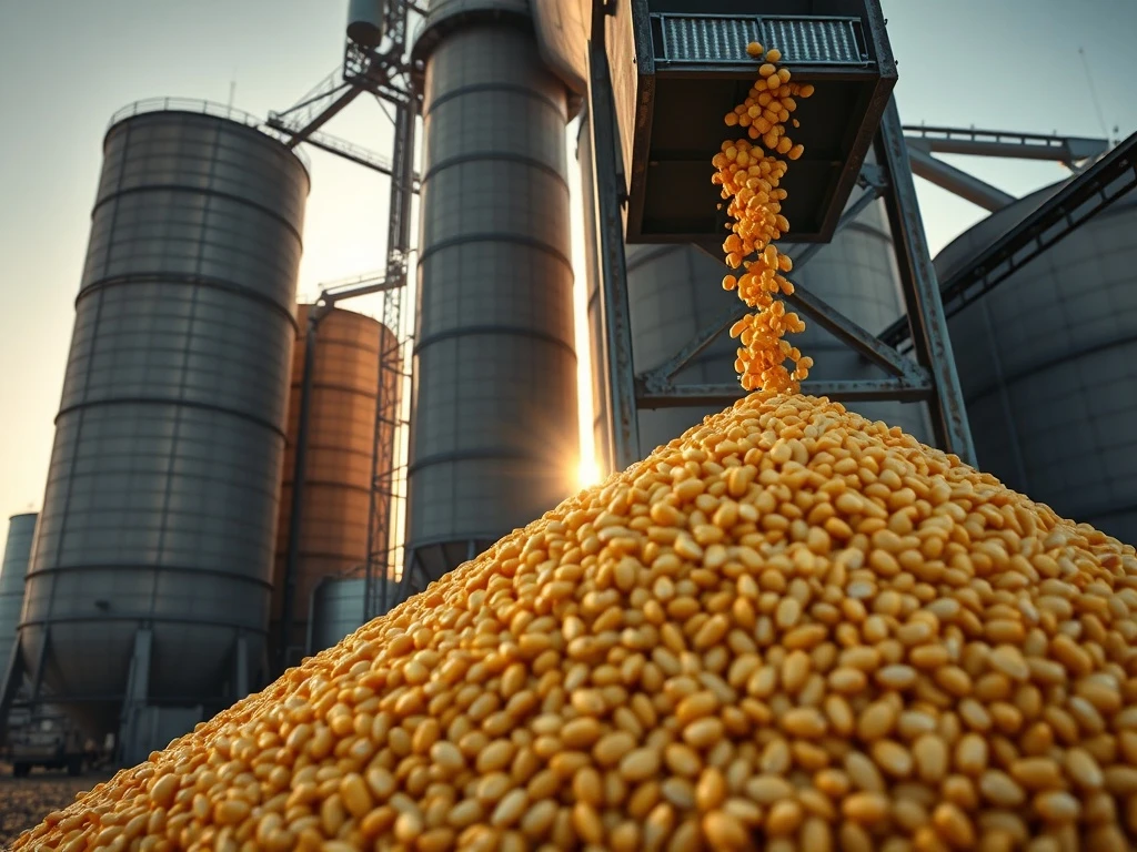 Corn futures market analysis with USDA report data for agricultural commodity traders