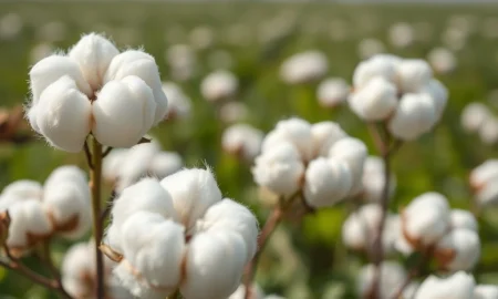 Raw cotton bolls representing the commodity market after cotton closes lower on March 11, 2026.