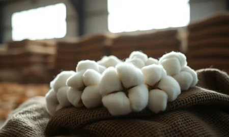 Close-up of cotton bolls representing mixed closing prices and USDA export data for March 2026.