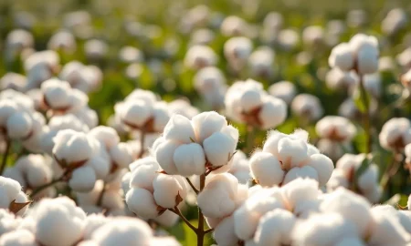 Close-up of cotton bolls representing the commodity market rally on March 7, 2026.