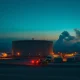 Oil depot explosion in Middle East after Israeli strike causes crude prices surge in March 2026