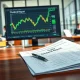 Daily dividend report on desk showing declarations for USB, MSFT, TGT, ADC, and ORCL stocks.