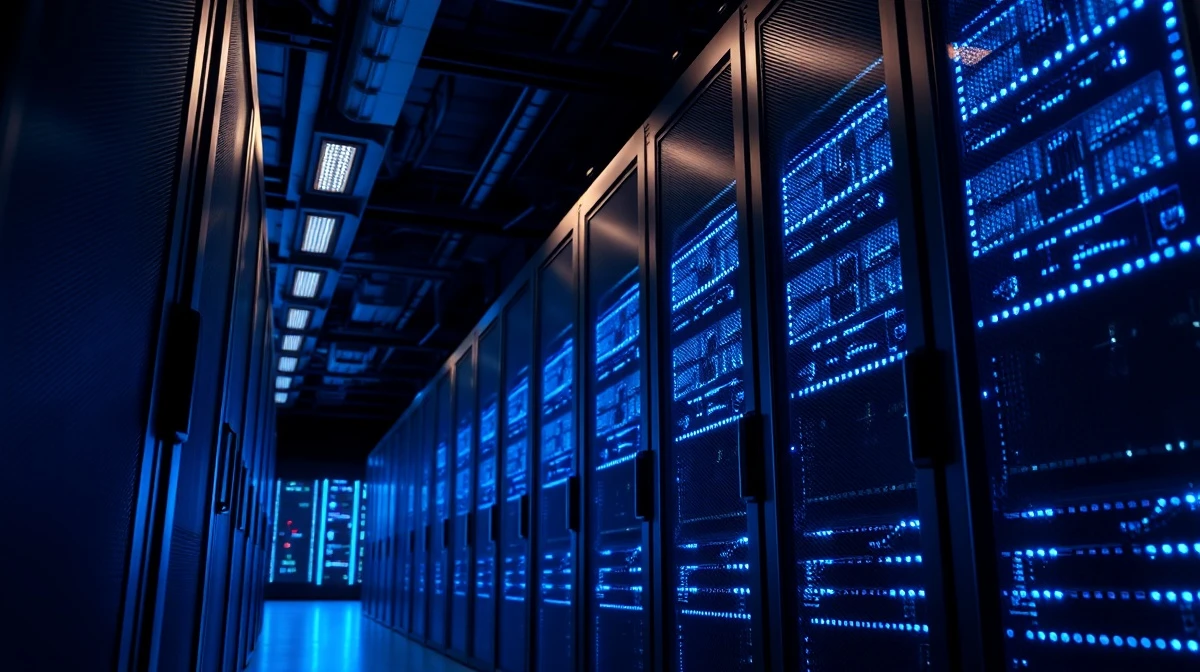 DigitalOcean cloud server room representing the company's infrastructure business.