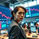 Trader monitors falling US dollar index DXY after President Trump's comments on Iran war, March 2026 financial markets.