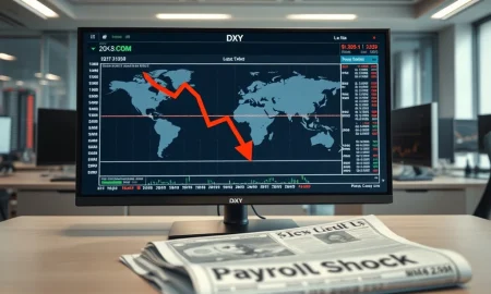 Analysis of the US dollar index falling after a weak February payroll report impacts currency markets.