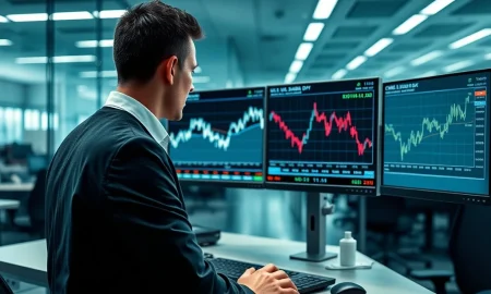 Trader monitors U.S. dollar index and plunging oil prices on March 11, 2026, as markets react to Middle East conflict.