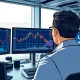 Forex trading desk monitoring EUR/USD exchange rate ahead of US Non-Farm Payrolls report.