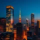 Tokyo financial district skyline representing the EWJ ETF's focus on Japanese equities and the recent major capital inflow.