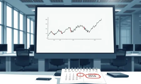 Financial desk setup showing stock charts and calendar marking the March 11, 2026 ex-dividend date for Linde, Kinross Gold, and Excelerate Energy.