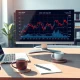 Analyst's desk with monitor showing key inflation and labor market charts guiding Federal Reserve rate cut decisions in 2026.