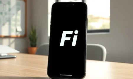 Fi neobank app interface on smartphone showing the banking service discontinuation announcement in India's fintech sector