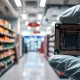 Five Below store shelves and a semiconductor wafer representing the companies reporting earnings.