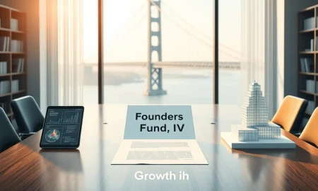 Founders Fund $6 billion growth fund document in San Francisco venture capital office setting