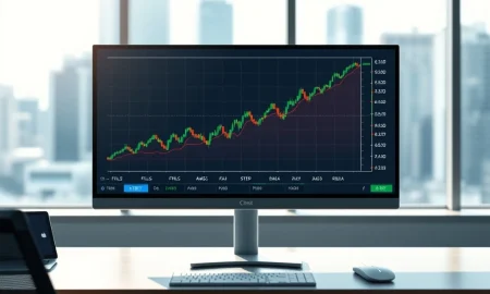 Financial analysis of FTLS ETF showing stock chart with tickers AMSC, STEP, RBLX indicating gain potential.