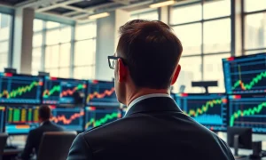 Stock market monitors showing entertainment and energy sector gains on March 24, 2026.