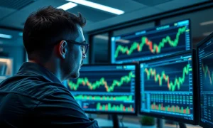 Financial analyst Gareth Soloway discussing cryptocurrency price charts and market targets.