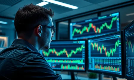 Financial analyst Gareth Soloway discussing cryptocurrency price charts and market targets.