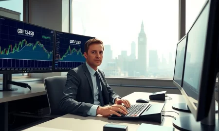 GBP/USD trading above 1.3450 on London forex desk as dollar weakness drives currency movement