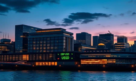 Bank of England and London financial district representing GBP resilience against energy price shocks