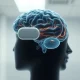 Non-invasive ultrasound brain computer interface device monitoring neural activity, representing Gestala's breakthrough technology.